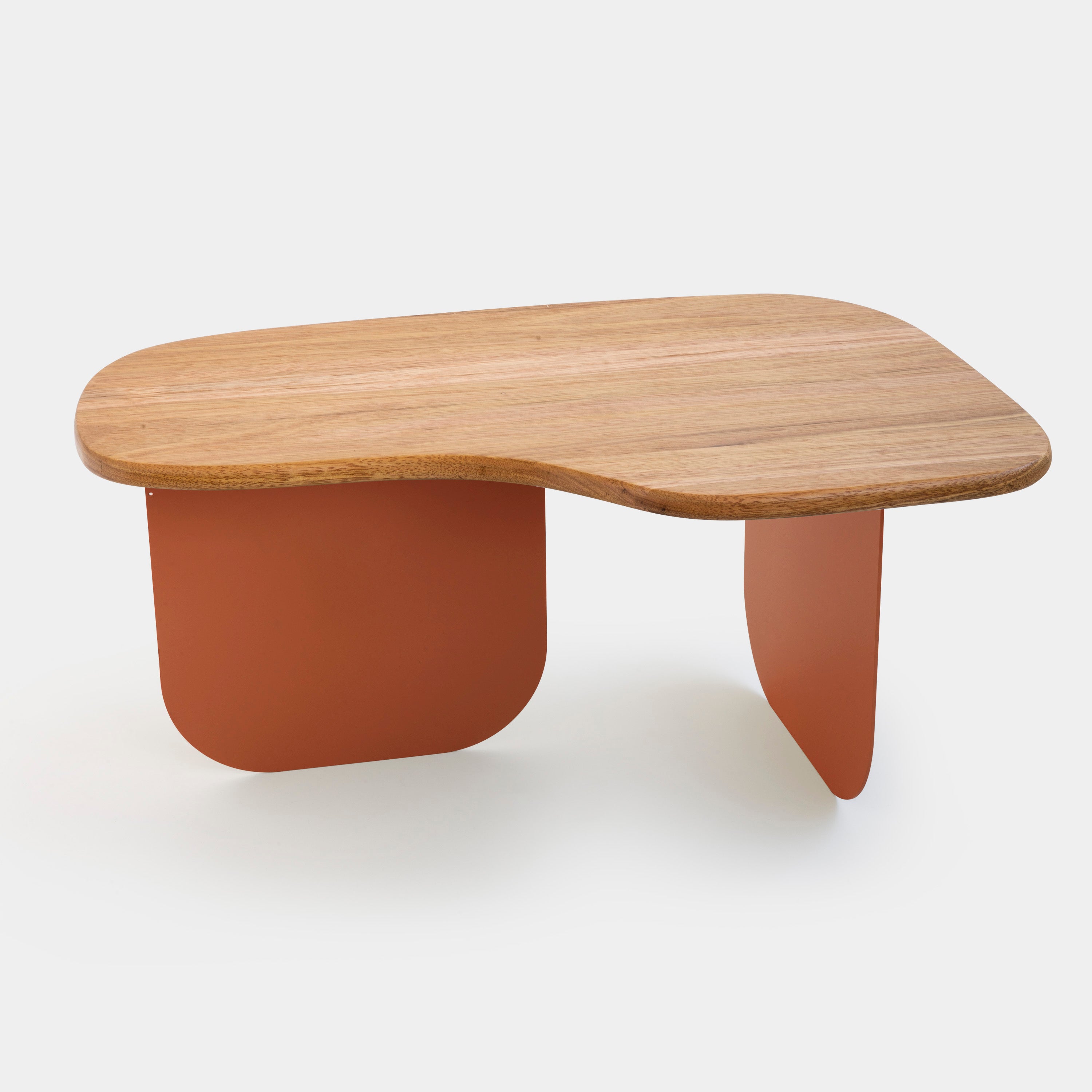 Mesa Stone M Aço Carbono Com Pintura Eletrostática Acabamento Cedro-Arana