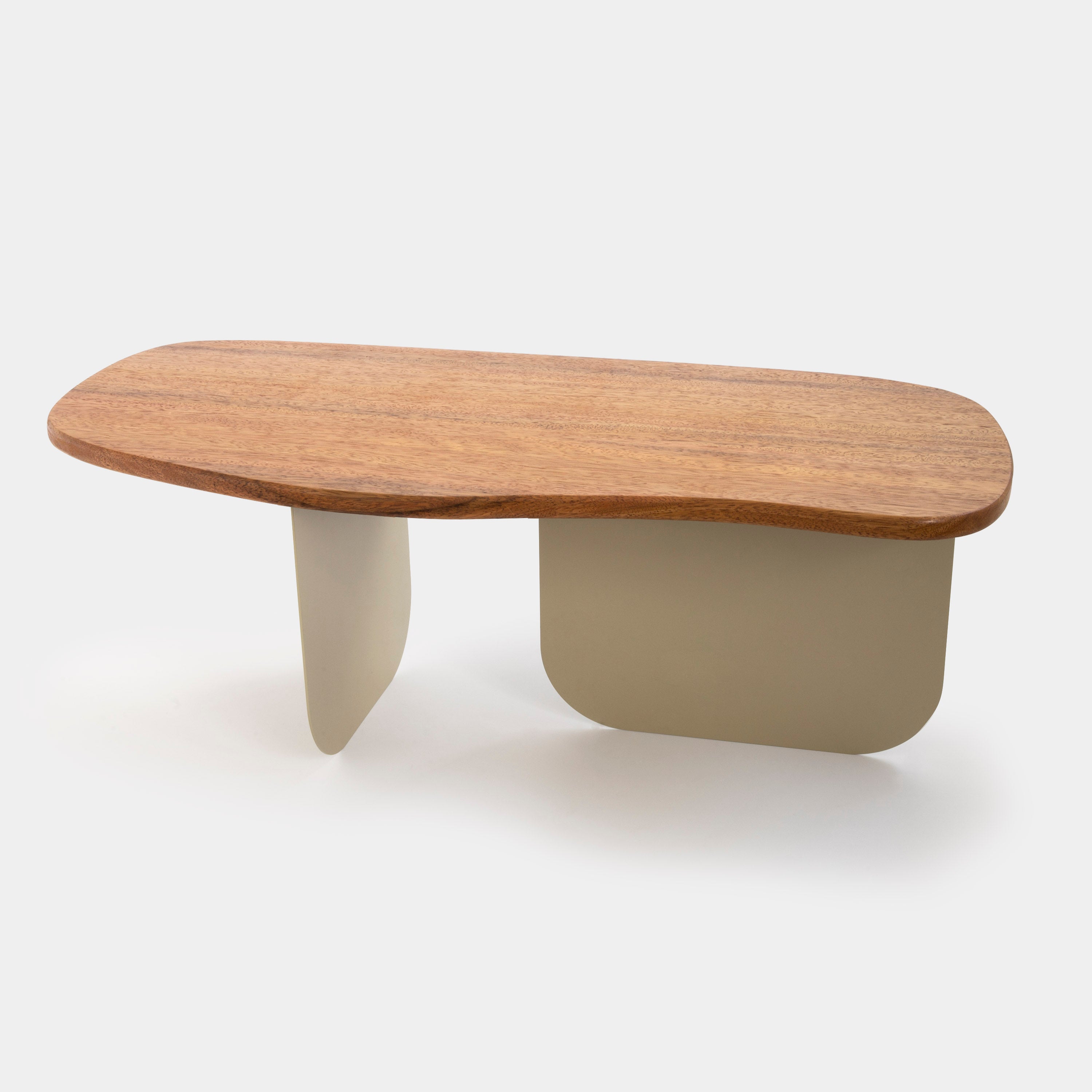 Mesa Stone G Aço Carbono Com Pintura Eletrostática Acabamento Cedro-Arana