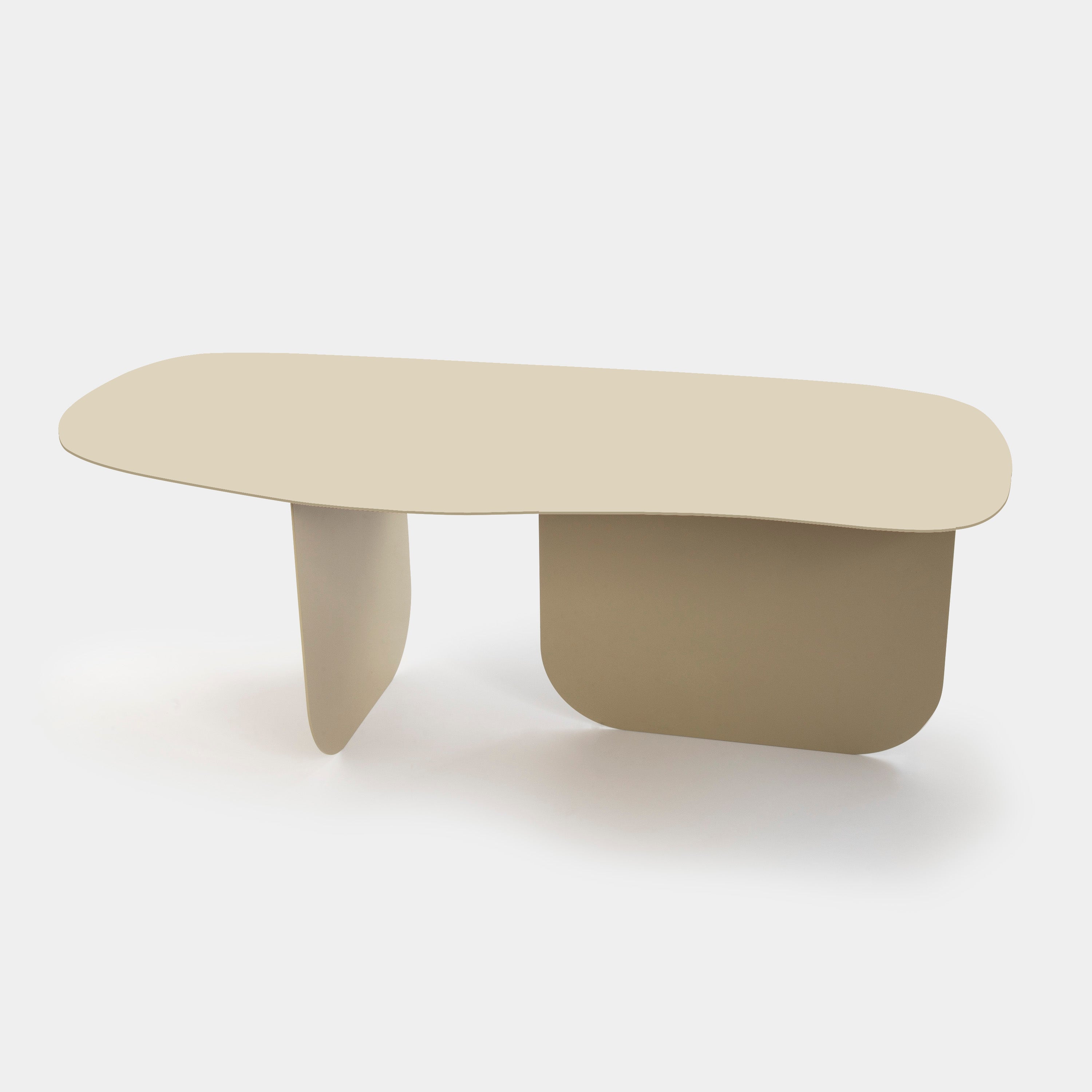 Mesa Stone G Aço Carbono Com Pintura Eletrostática Acabamento Cedro-Arana