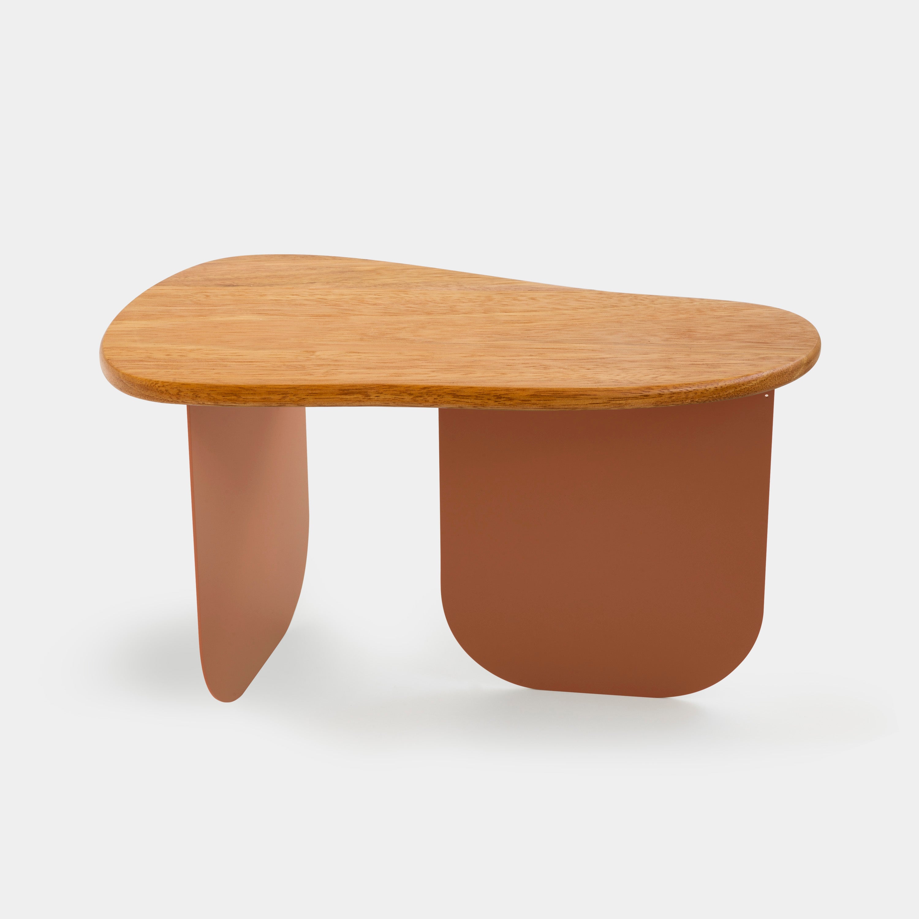 Mesa Stone P Aço Carbono Com Pintura Eletrostática Acabamento Cedro-Arana